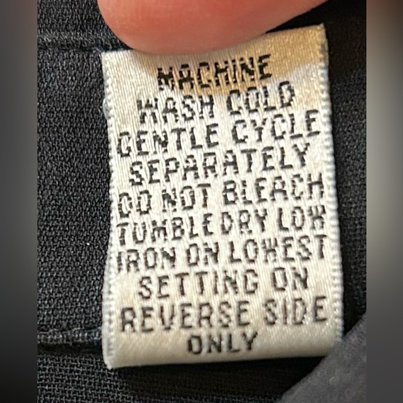 Chicos Black Button Down 3/4 Sleeve Dress Shirt - Picture 10 of 10